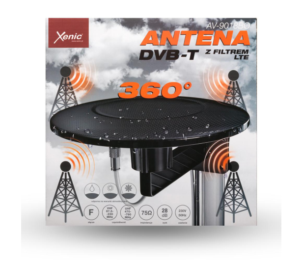 XENIC DVB-T z LTE AV9018 5G - 1463547 - zdjęcie 3